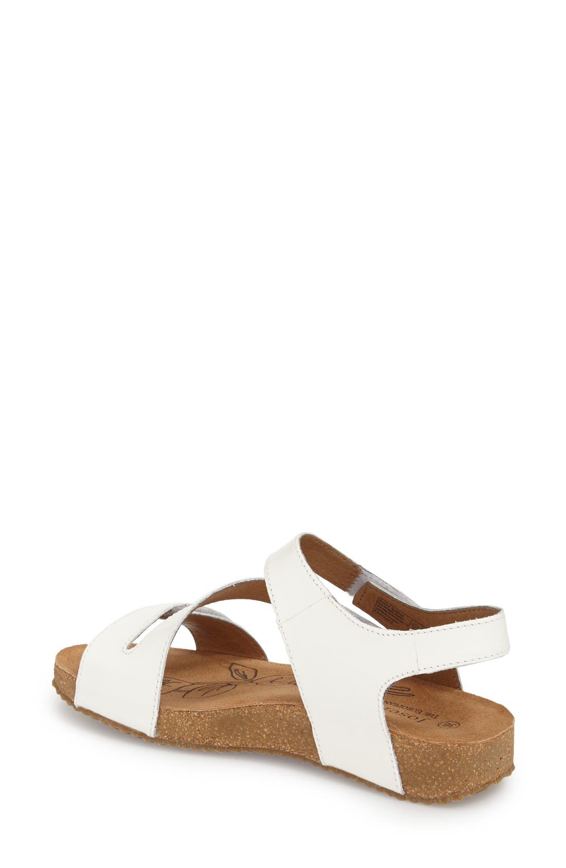 Josef Seibel Tonga 25 Sandal, Alternate, color, White Roma Leather