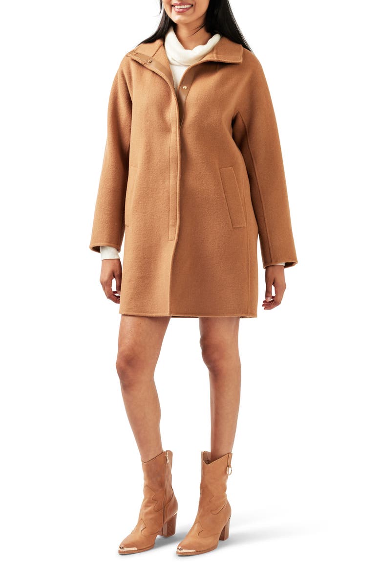 Belle & Bloom Come On Over Wool Blend Coat, Main, color, Camel