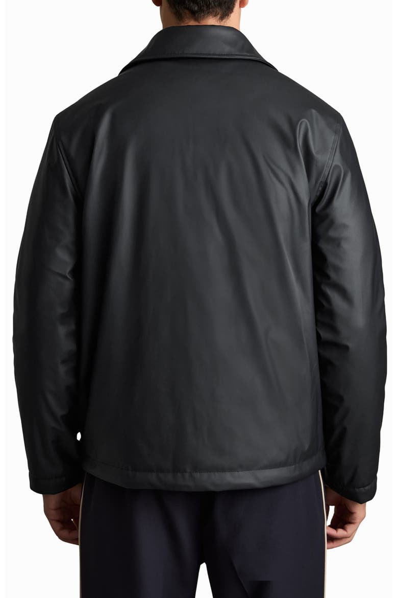 Hyde Faux Leather Shirt Jacket, Alternate, color, NAVY