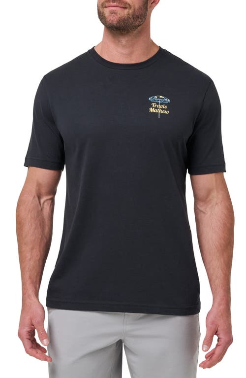 Travismathew Vacation Home Graphic T-shirt In Black