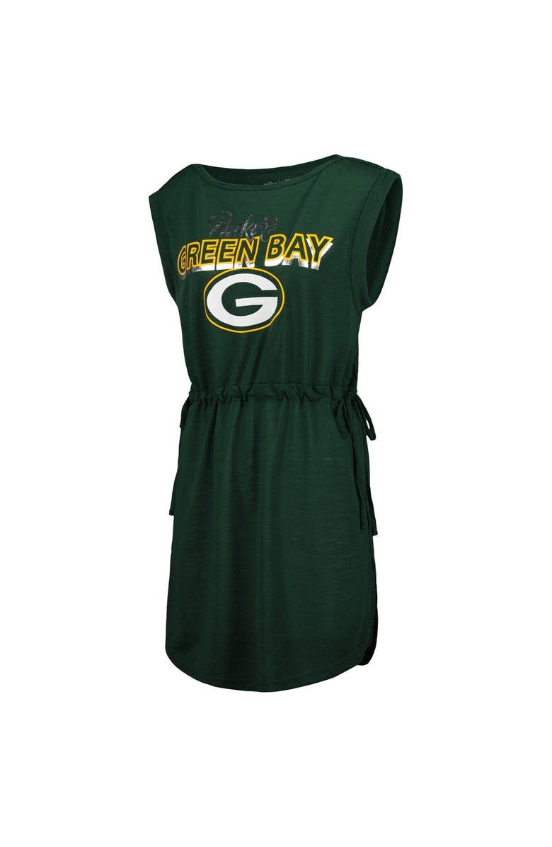 G-III 4HER BY CARL BANKS Women's G-III 4Her by Carl Banks Green Green Bay Packers G.O.A.T. Swimsuit Cover-Up, Alternate, color,