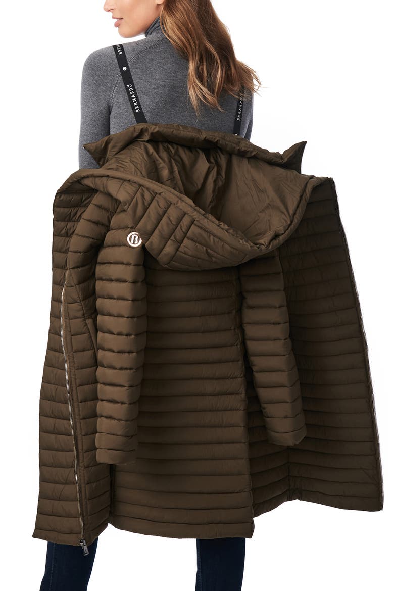 Quilted Water Resistant Packable Walker Coat, Alternate, color, DRIED BASIL