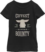 Star Wars: The Mandalorian and Grogu Girls Star Wars The Mandalorian and Grogu Cutest Little Bounty T Shirt