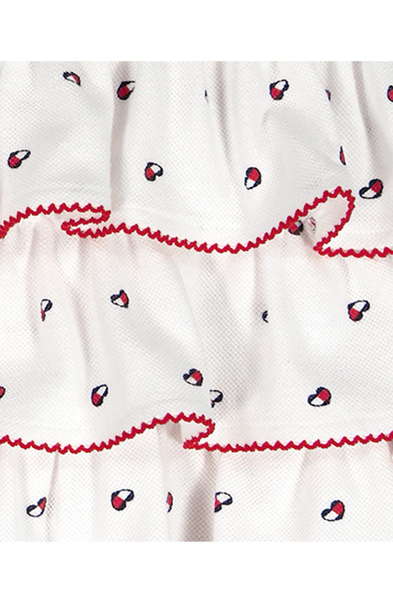 Tommy Hilfiger Tommy Heart Logo Bubble Bodysuit & Headband Set, Alternate, color, White