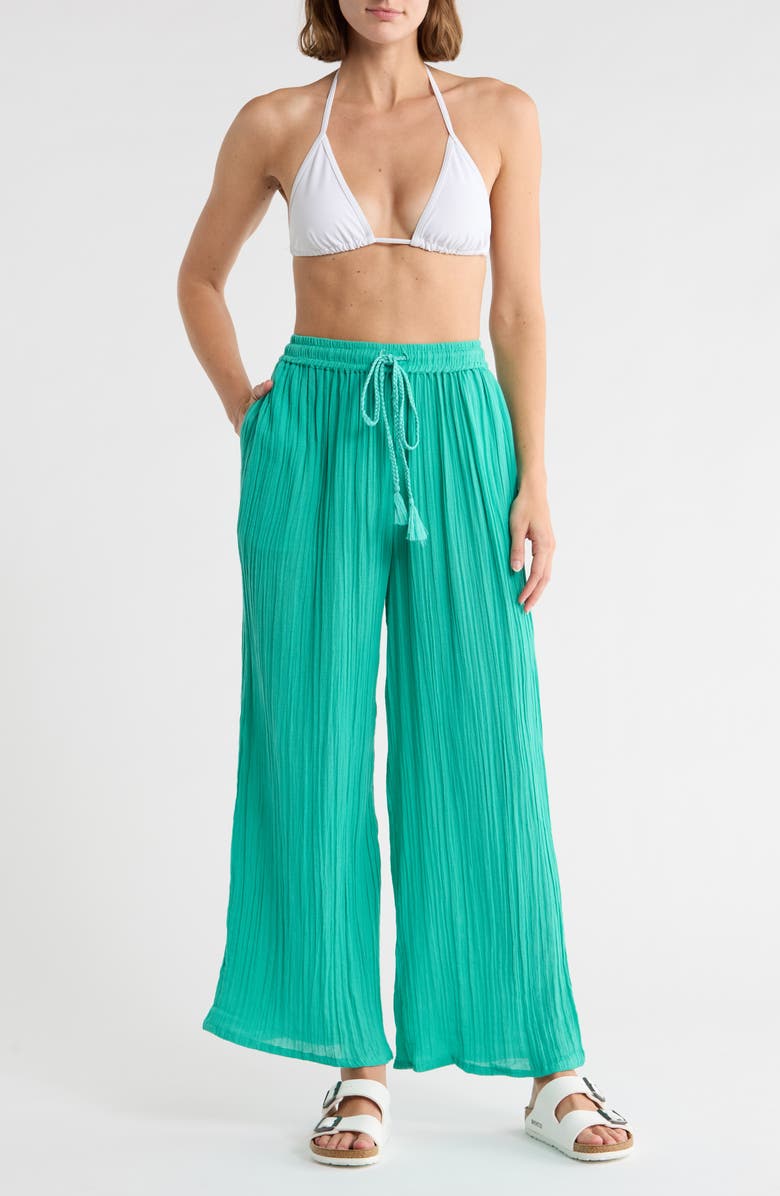 Vitamin A<sup>®</sup> Costa Organic Cotton Cover-Up Pants, Main, color, Seafoam