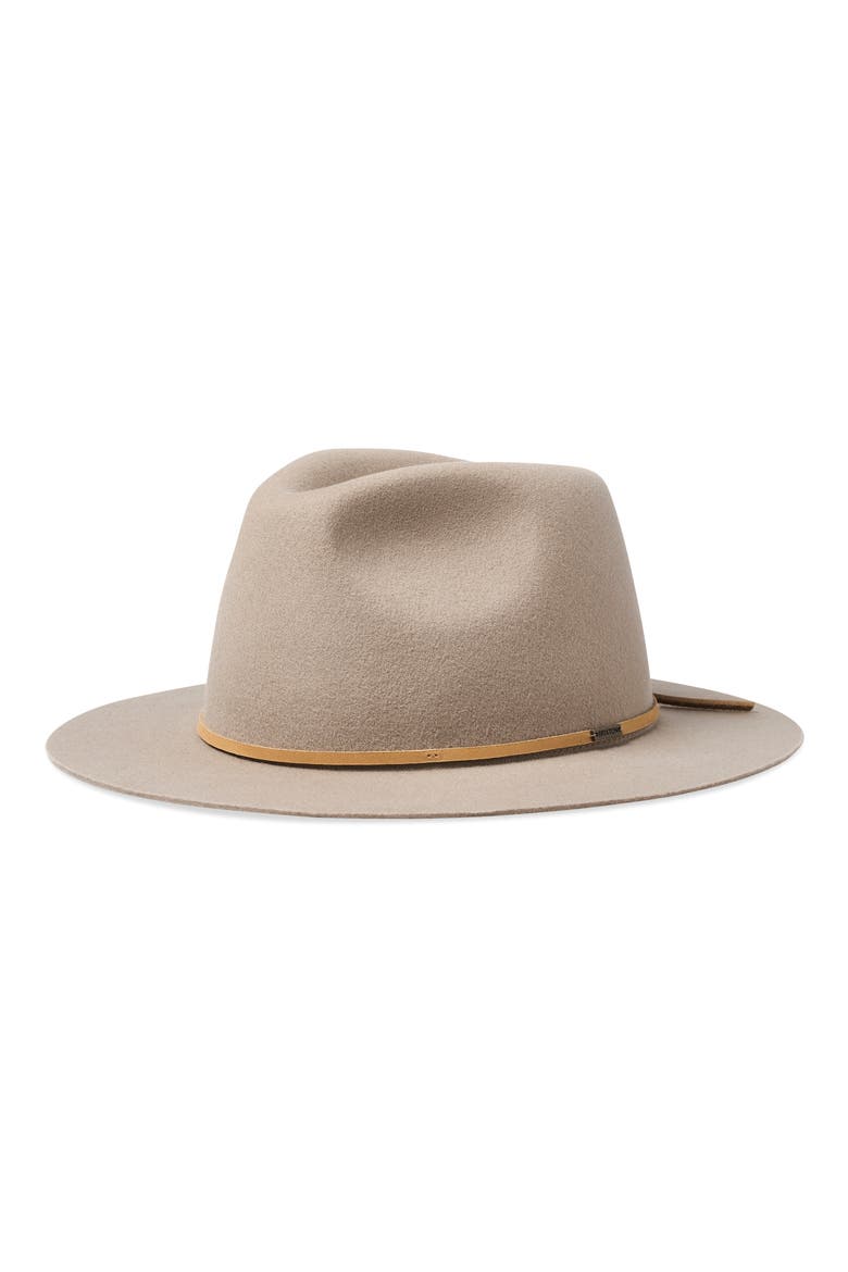 Wesley Wool Felt Fedora, Main, color, SAFARI