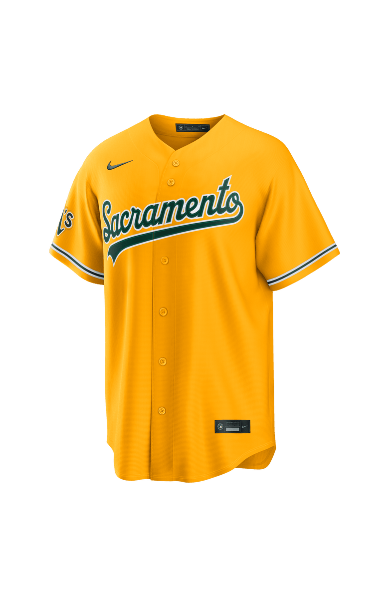 Nike Men's Nike Brent Rooker Gold Athletics Alternate Stadium Jersey, Alternate, color, Gold