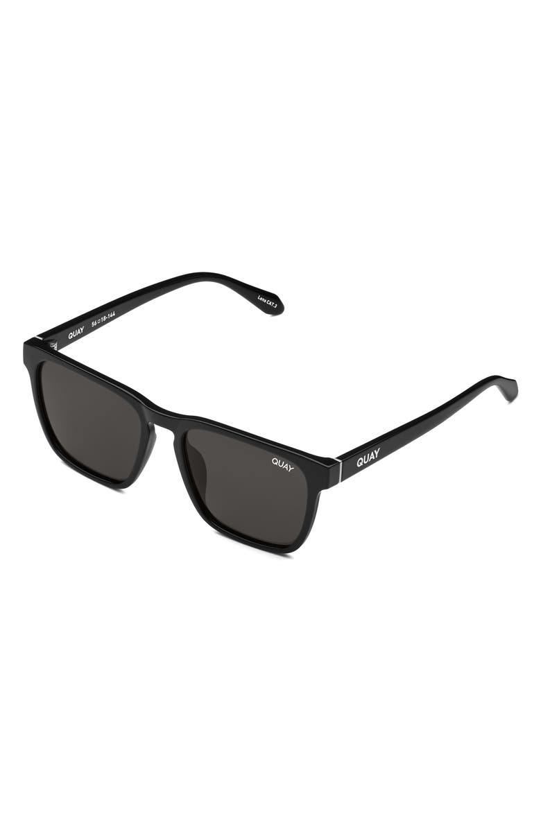 QUAY Unplugged 56mm Polarized Square Sunglasses, Alternate, color,