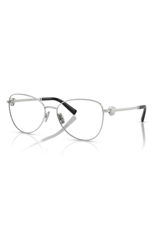 Tiffany & Co . 54mm Pilot Optical Glasses In Silver