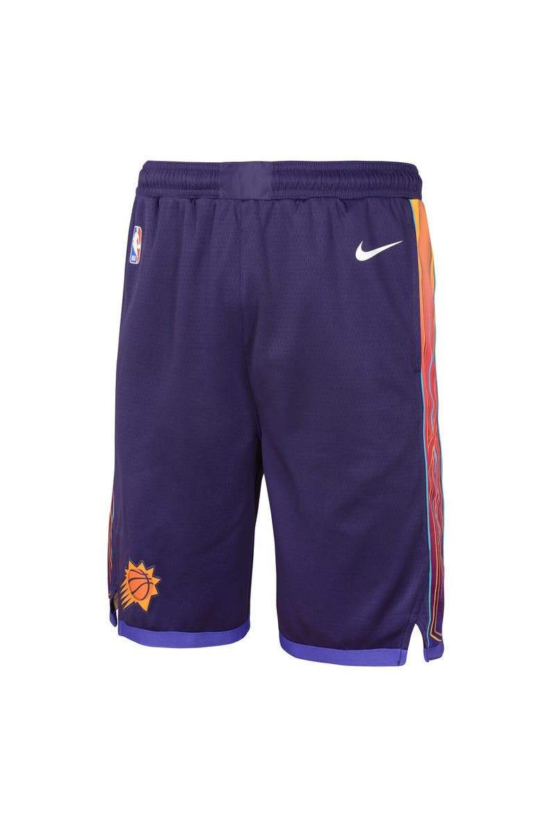 Nike Youth Nike Purple Phoenix Suns 2023/24 City Edition Swingman Performance Shorts, Alternate, color, 