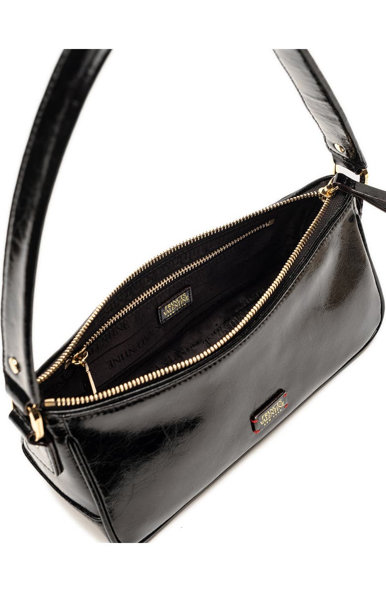 Frances Valentine Mia Leather Shoulder Bag, Alternate, color, Black
