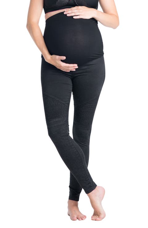 Moto Maternity Leggings