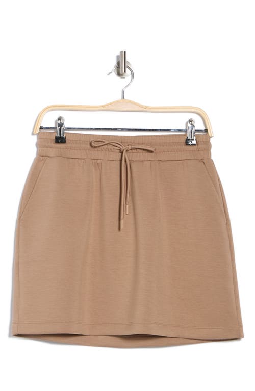 Z By Zella Whisper Scuba Knit Skirt In Tan Portabella