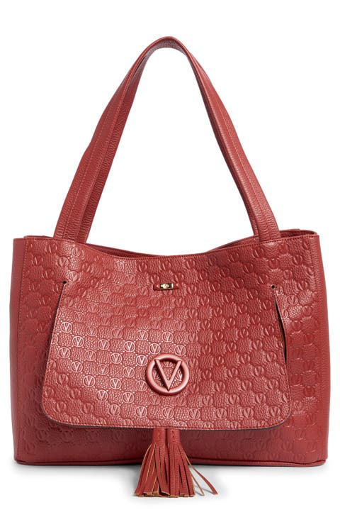 Ollie Dollaro Monogram Leather Tote Bag
