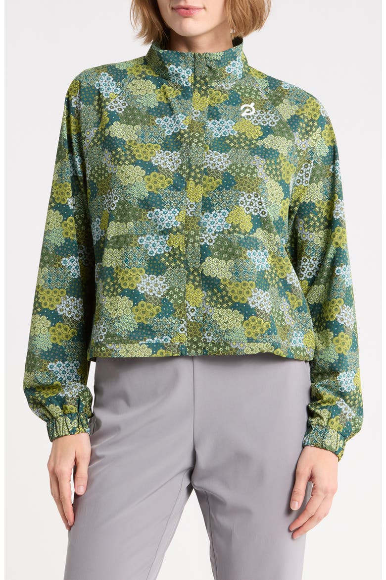 New Light Track Jacket, Main, color, BRONZE GREEN MULTI