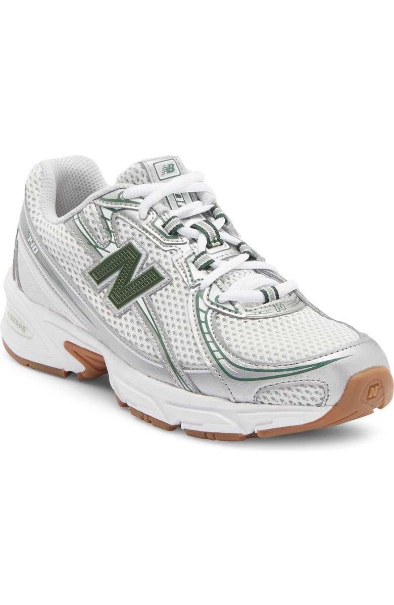 New Balance Kids' 740 Sneaker, Main, color, Silver Metallic/ Alpine Green