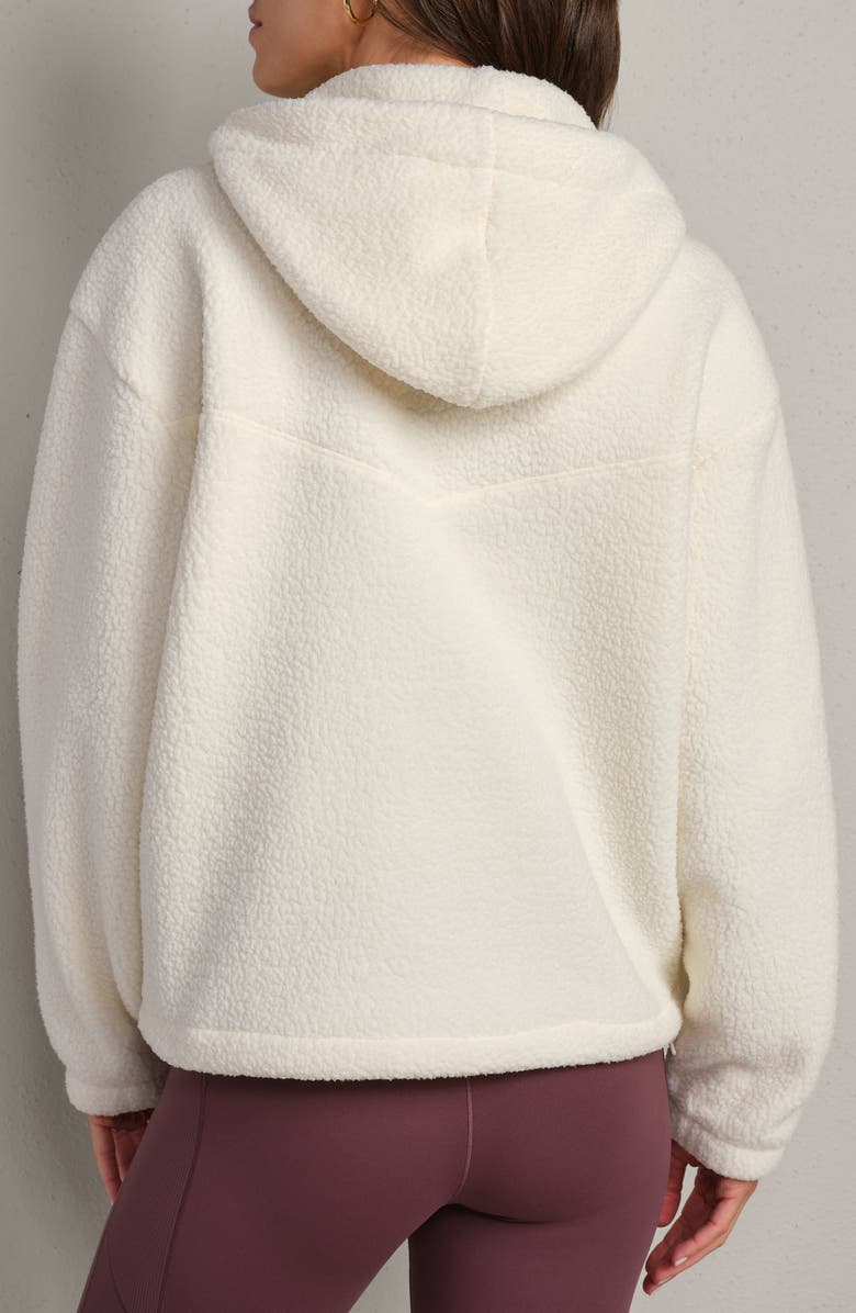 Rhone Aloft Fleece Hoodie, Alternate, color, Ivory
