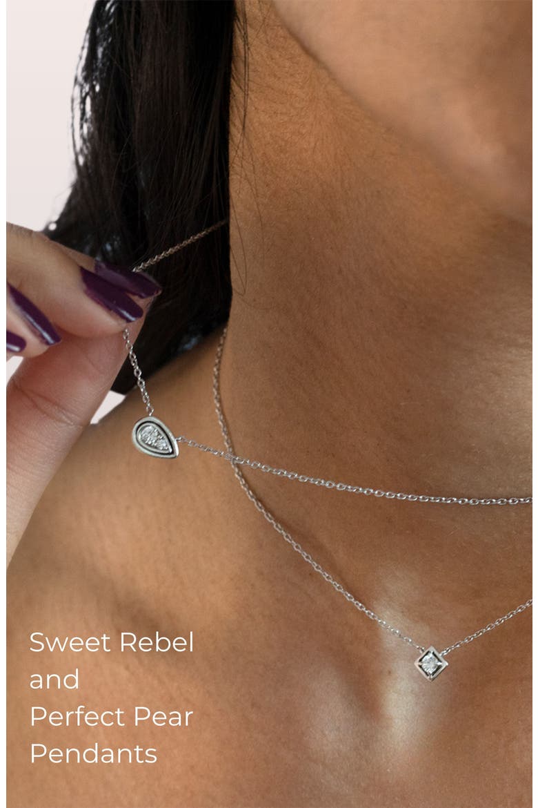 Perfect-Pear Pendant, Alternate, color, Silver