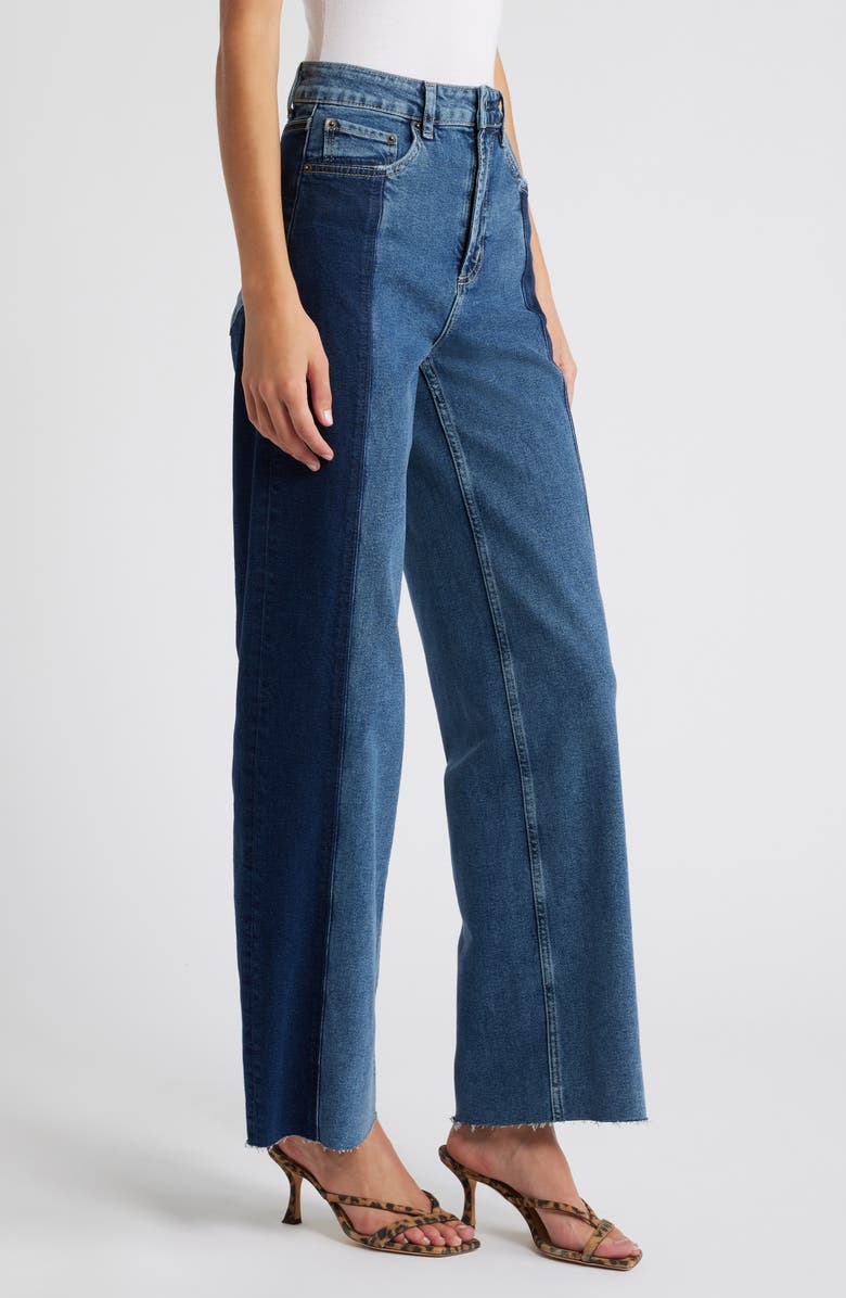 Rails Getty Panel High Waist Wide Leg Jeans, Alternate, color, Twilight Shadow