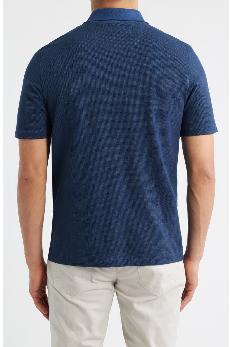 Tonal Bird's Eye Knit Polo, Alternate, color, NAVY BIRDSEYE