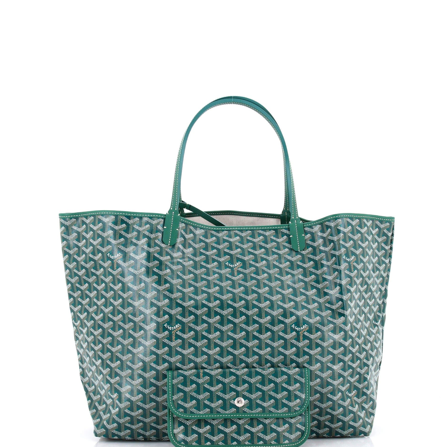 Pre-Owned Goyard Saint Louis Tote Coated Canvas GM, Alternate, color, Green
