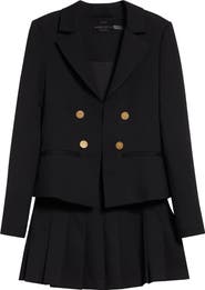 Alice + Olivia Mya Pleated Blazer Dress
