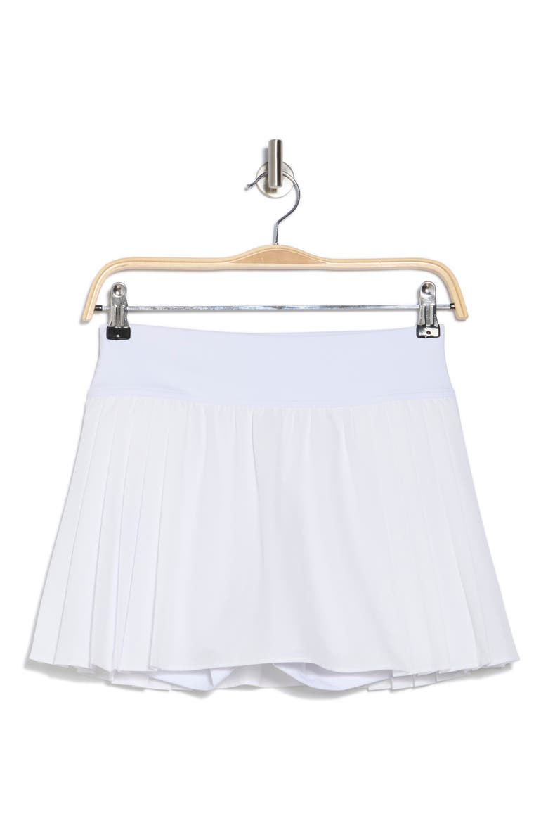Tiebreak Pleated Skort, Alternate, color, WHITE