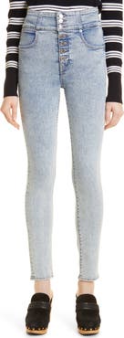 Veronica Beard Katherine Corset Skinny Jeans