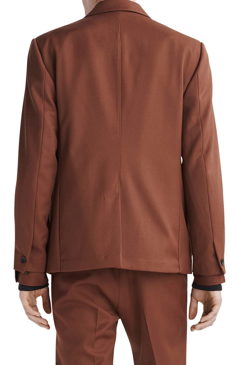 rag & bone Shift Wool Blend Twill Sport Coat, Alternate, color, Soil