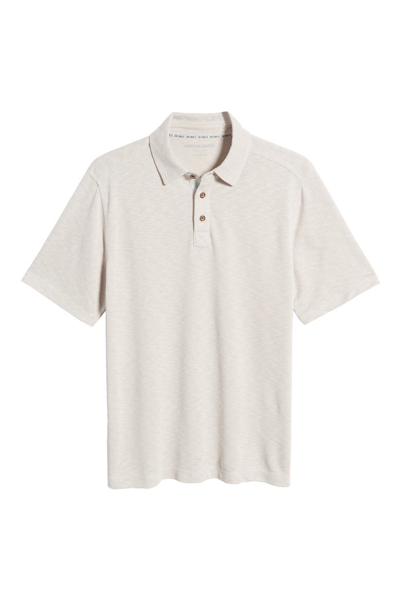 Vintage Slub Jersey Polo, Alternate, color, STONE