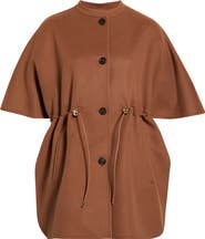 Max Mara Classe Wool Cape Jacket