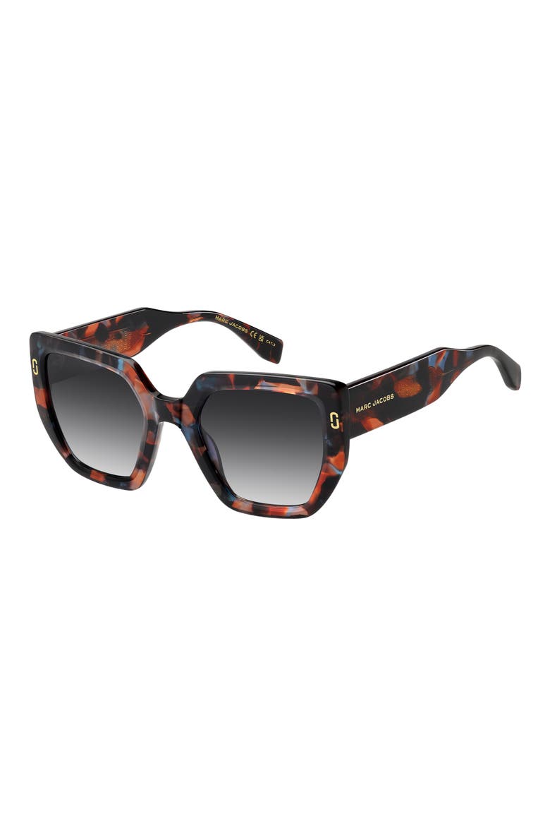 1126/S 52mm Gradient Square Sunglasses, Alternate, color, BROWN MULTI