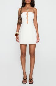 Princess Polly The Motions Strapless Cutout Minidress