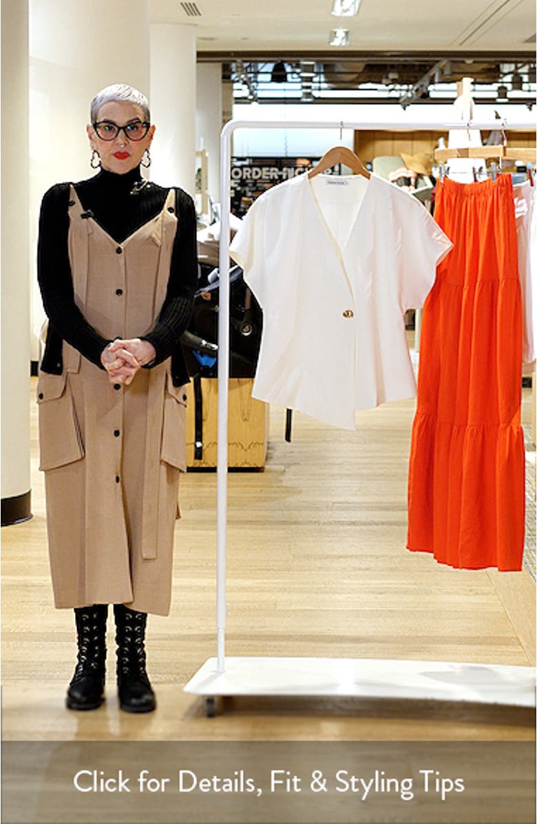 Origami Asymmetric Woven Top, sales video thumbnail