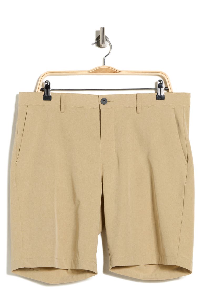 Ace Shot Pro 9-Inch Golf Shorts, Main, color, STONE KHAKI HEATHER