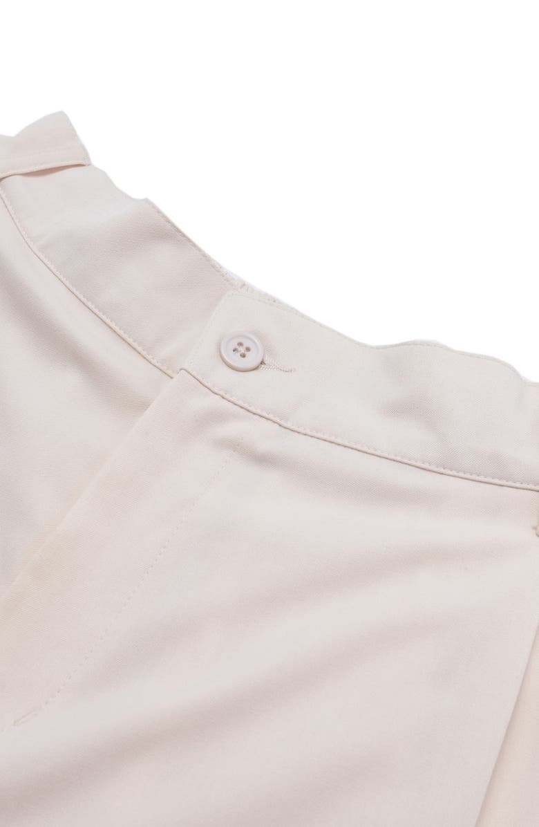 STUDENTS Calculus Baggy Slack Pleated Shorts, Alternate, color, Cream