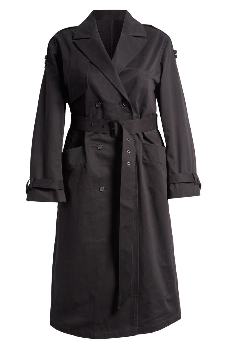 AllSaints Wyatt Cotton Trench Coat, Main, color,