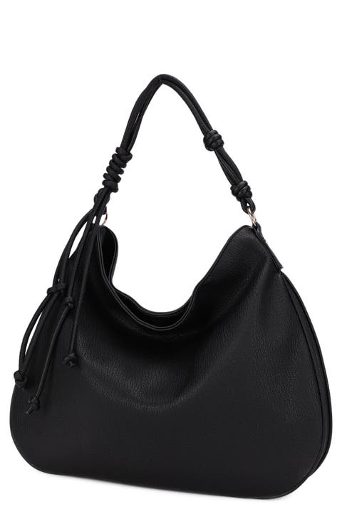 Yasmin Vegan Leather Hobo Shoulder Bag