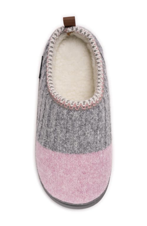 Muk Luks Rye Faux Shearling Lined Clog In Gray