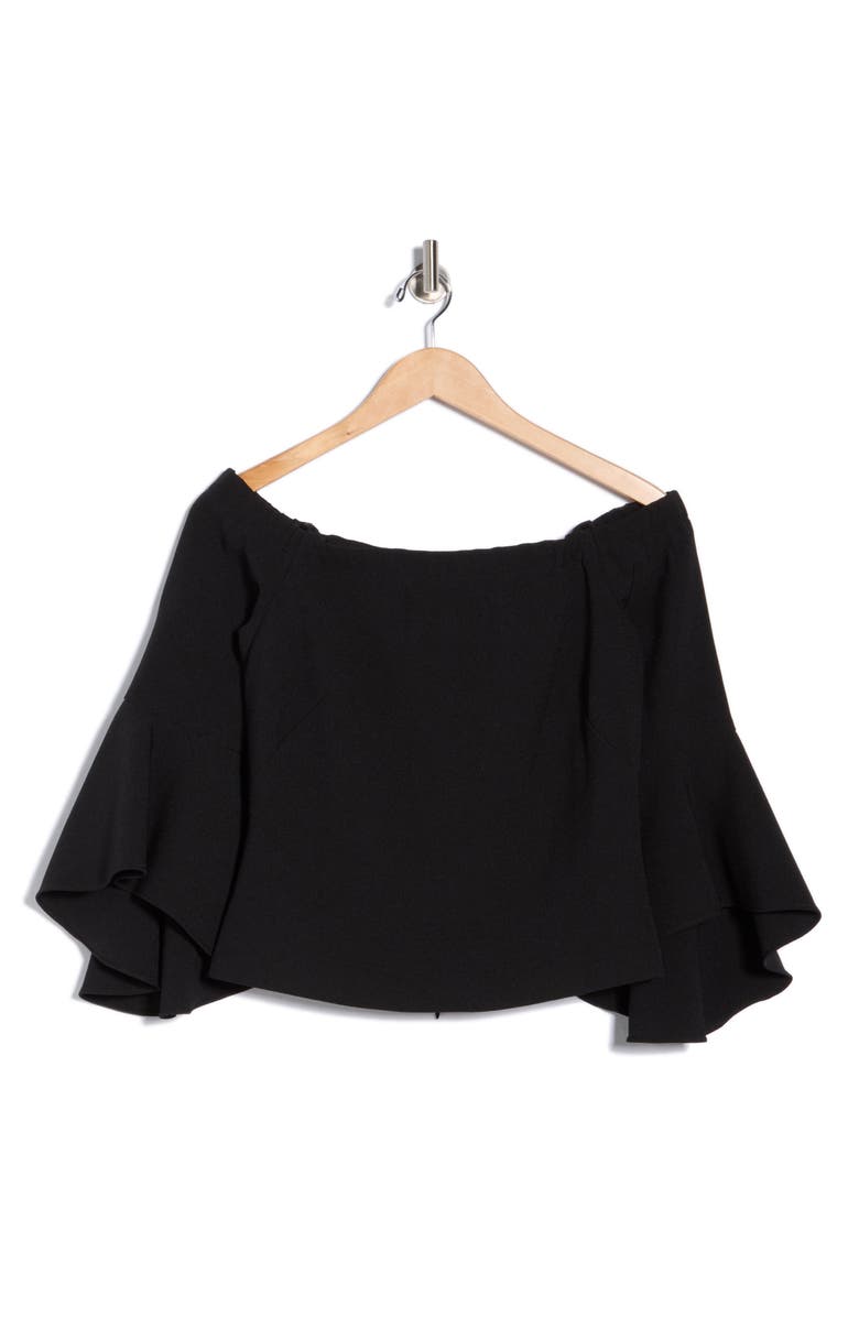 Eliza J Off the Shoulder Bell Sleeve Top, Alternate, color, 