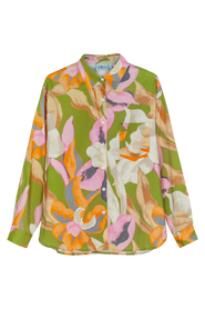 Untitled in Motion Zanaya Silky Button-Up Printed Shirt