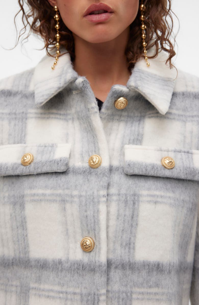 VERO MODA Zilja Short Jacket, Alternate, color, Light Grey Melange