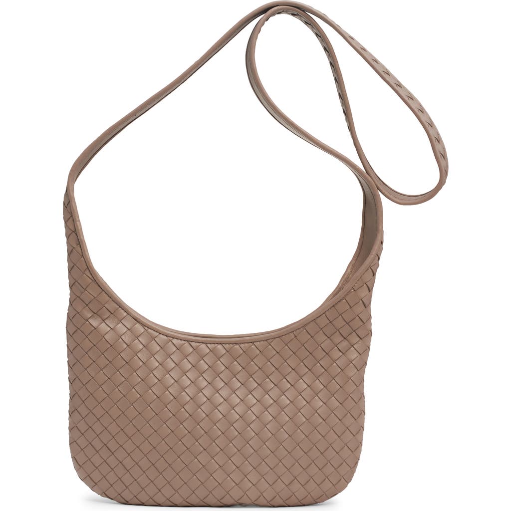 Bottega Veneta Small Fluffy Intrecciato Leather Crossbody Bag