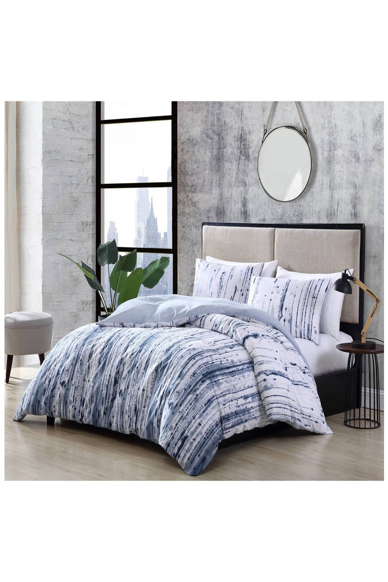 Sokal Cotton Comforter & Shams Set, Alternate, color, BLUE