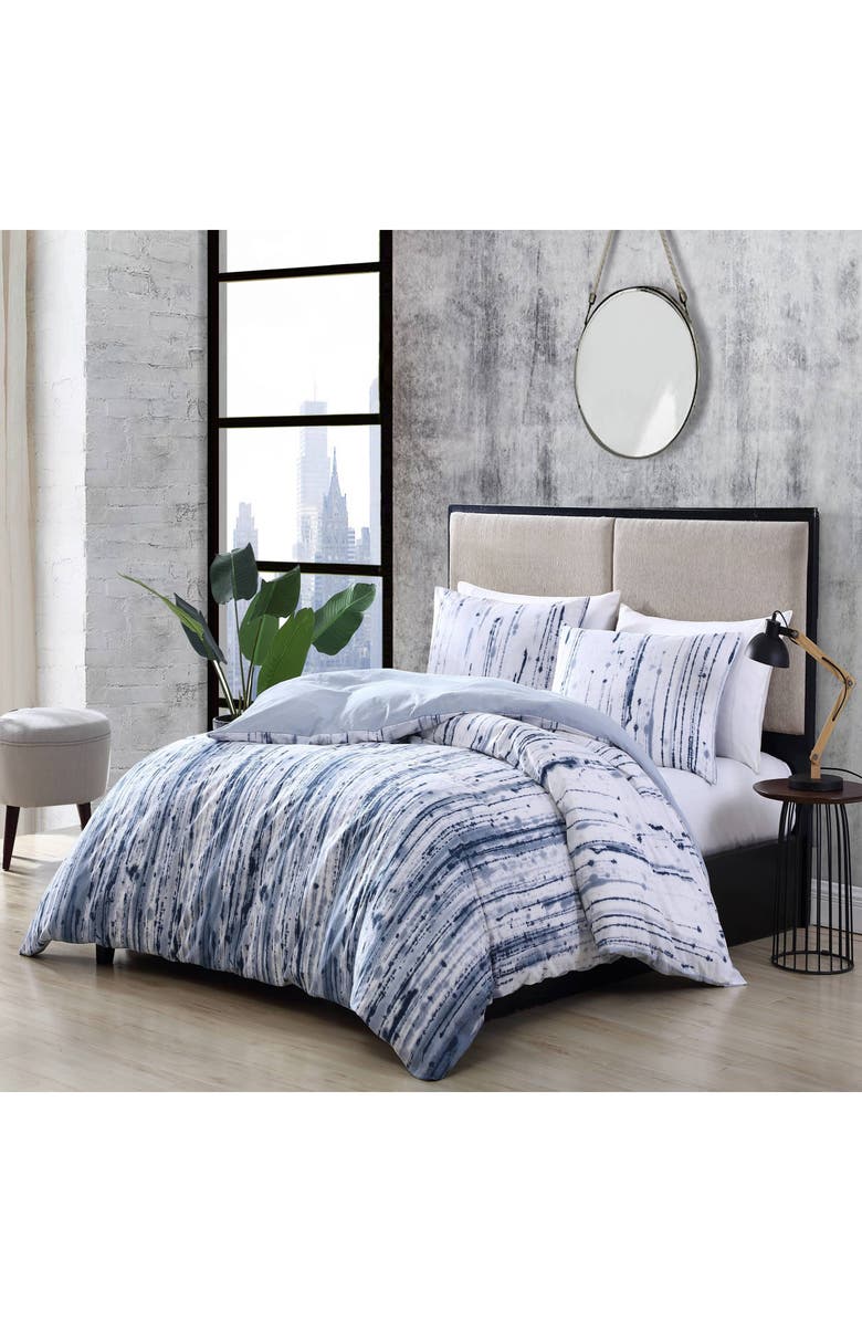 CITY SCENE Sokal Cotton Comforter & Shams Set, Alternate, color, Blue