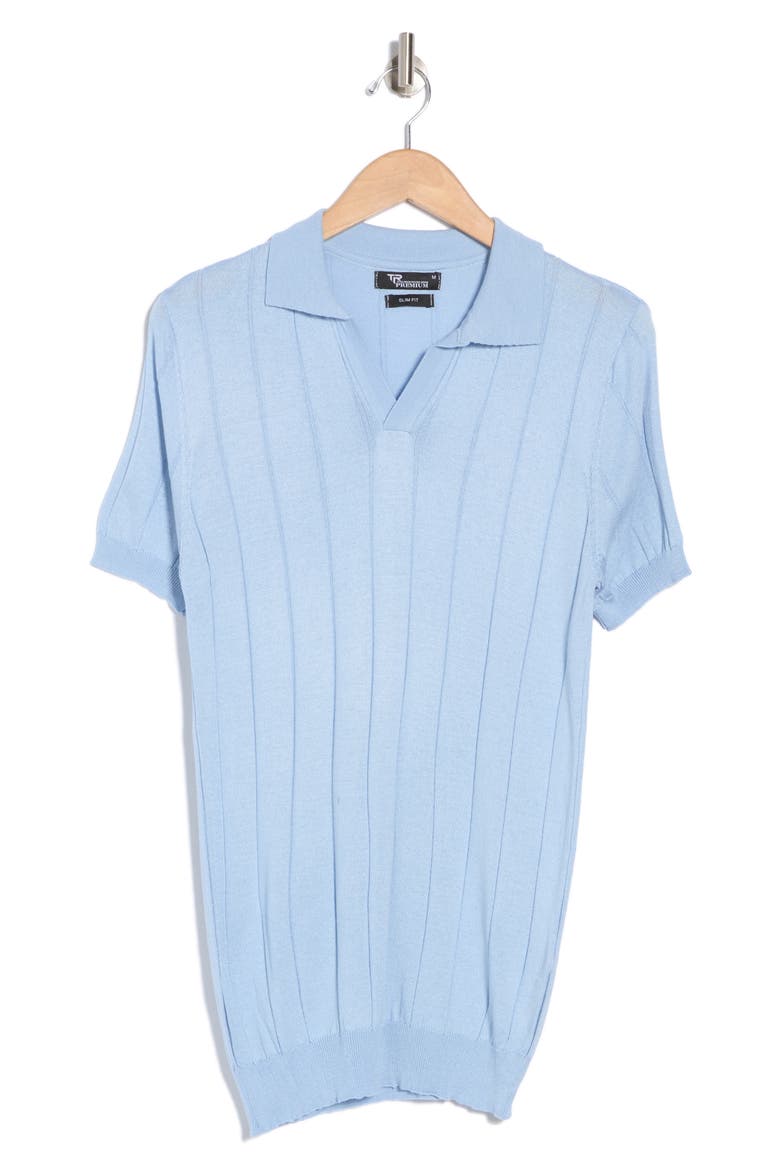 Slim Fit Polo Sweater, Alternate, color, BLUE