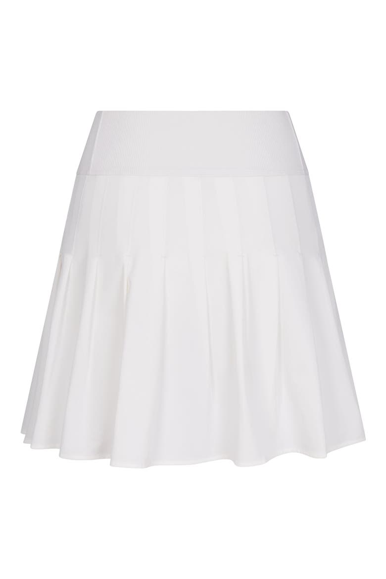 Serena Pleated Performance Skort, Alternate, color, WHITE