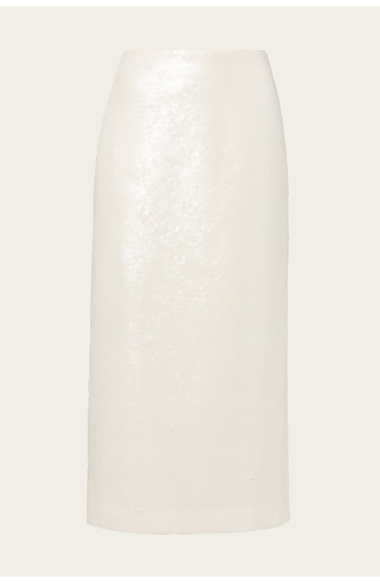 Malina Clarisse Sequin Maxi Skirt, Alternate, color, Vanilla