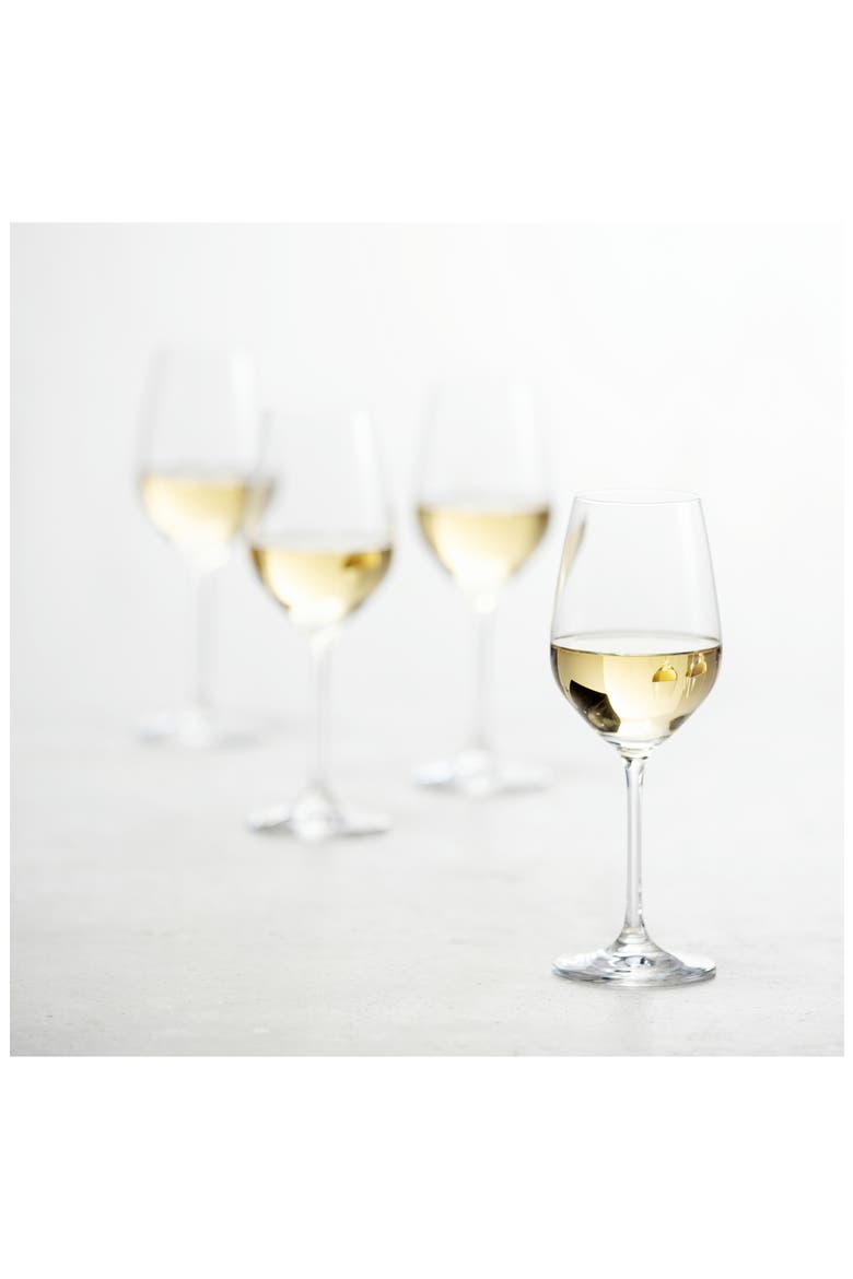 Forte Set of 8 White Wine Glasses, Main, color, CLEAR