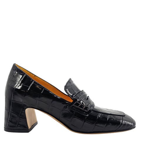 Heel Croc Embossed Loafer